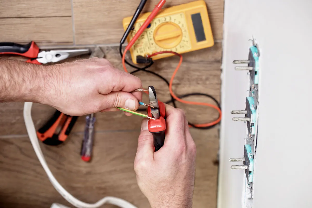 Modern electrical panel installation by a Saadat Abad electrician
